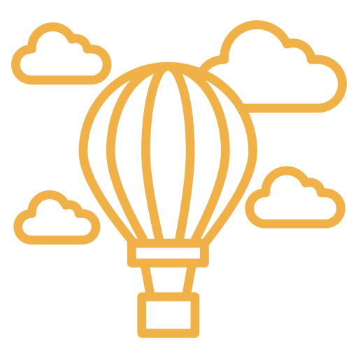 balon powietrzny Generic color outline ikona