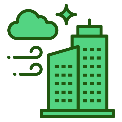 Green city Generic color lineal-color icon