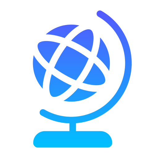 Globe graph Generic gradient fill icon