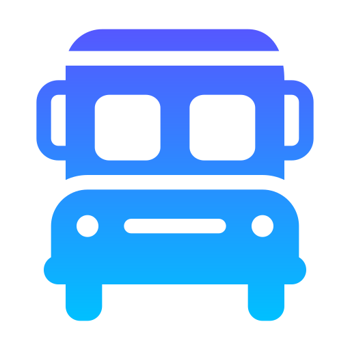 School bus Generic gradient fill icon