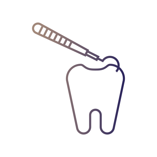pulizia dentale Generic gradient outline icona
