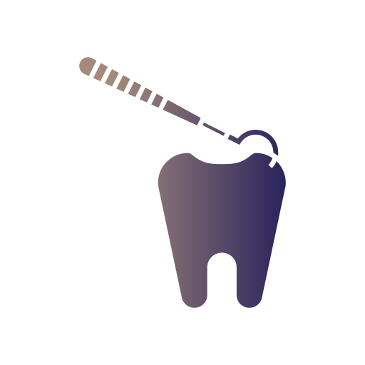 tandheelkundige reiniging Generic gradient fill icoon