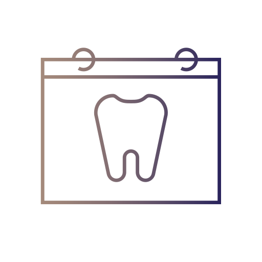appuntamento dal dentista Generic gradient outline icona