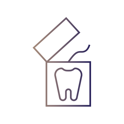 Dental floss Generic gradient outline icon