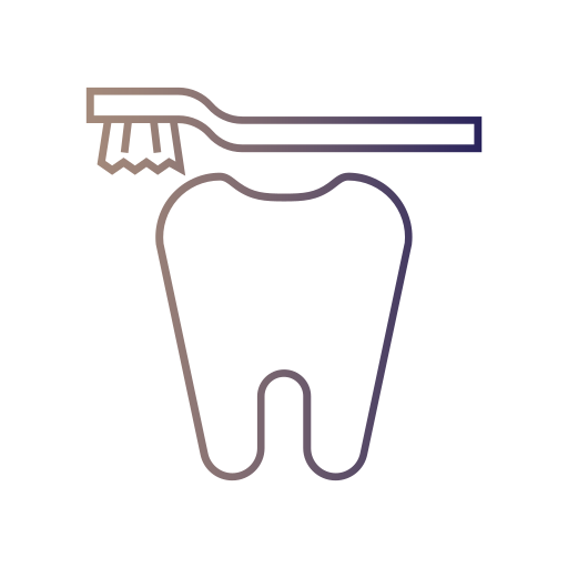 spazzolino da denti Generic gradient outline icona