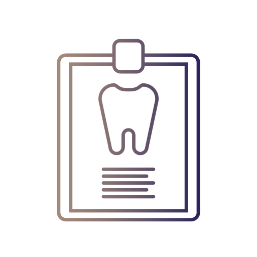 歯科記録 Generic gradient outline icon