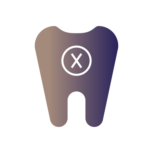 dent cassée Generic gradient fill Icône