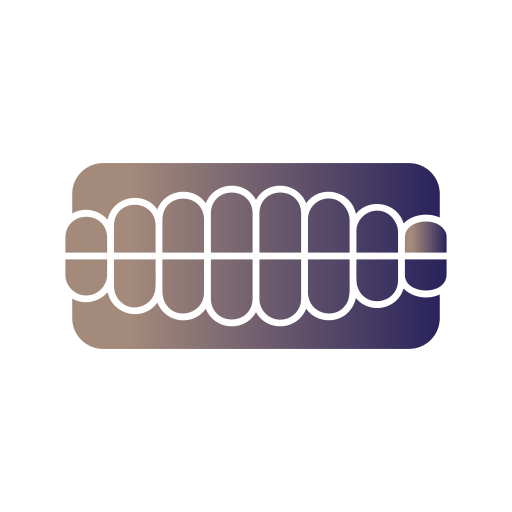 zęby Generic gradient fill ikona
