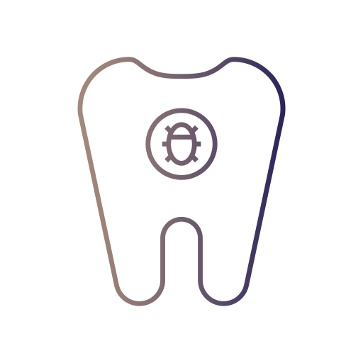dente rotto Generic gradient outline icona