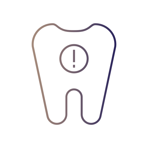 dent cassée Generic gradient outline Icône