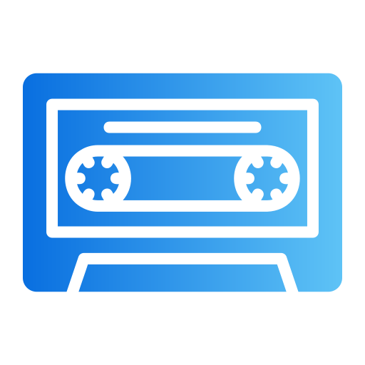 cassette Generic gradient fill icoon