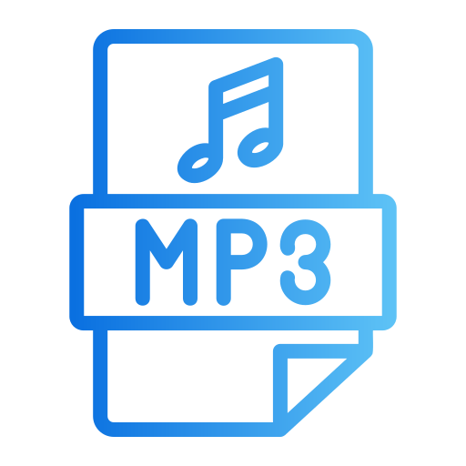 mp3 형식 Generic gradient outline icon