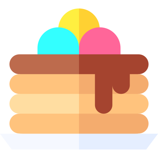 Pancake Basic Straight Flat icon