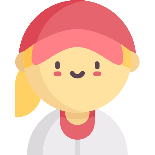 野球選手 Kawaii Flat icon