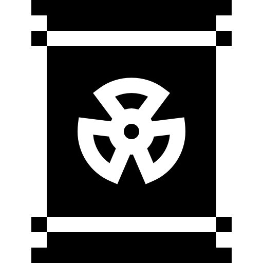 放射性物質 Basic Straight Filled icon
