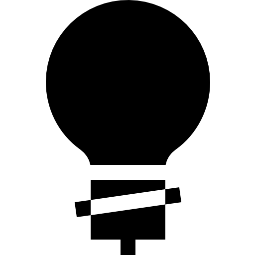 電球 Basic Straight Filled icon