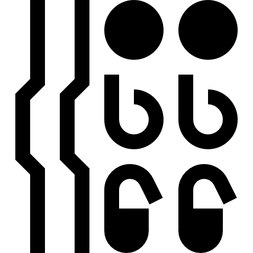 tejido de punto Basic Straight Filled icono