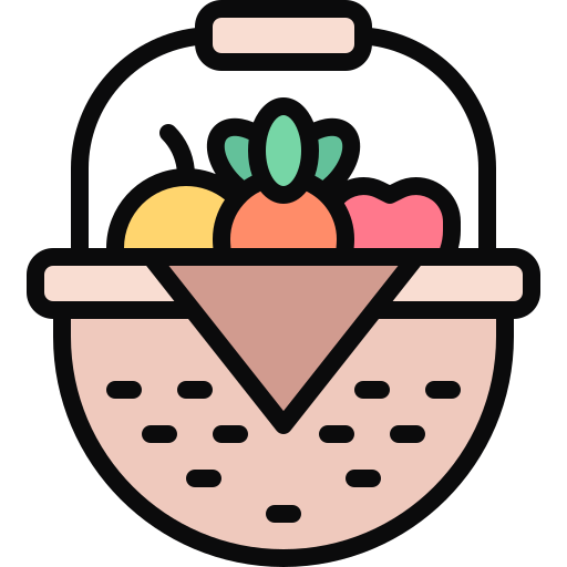 Корзинка для пикника Generic color lineal-color иконка