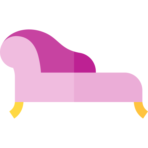 chaise longue Basic Straight Flat icoon