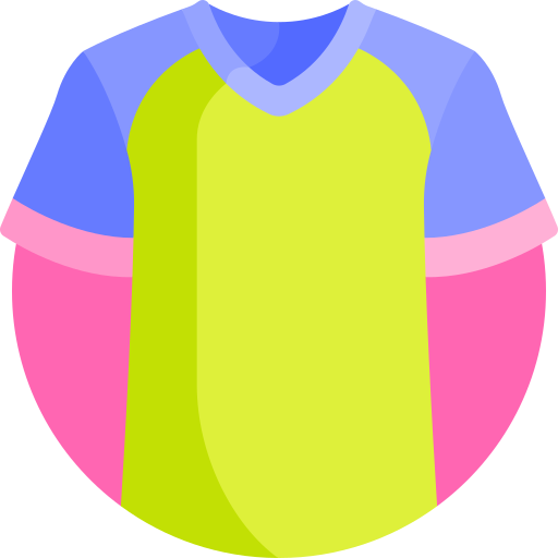 camisa con cuello en v Detailed Flat Circular Flat icono
