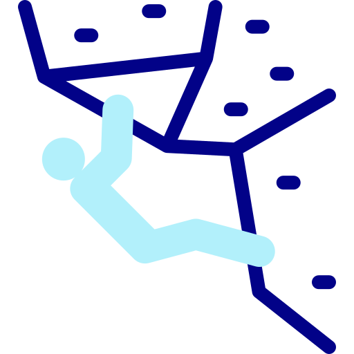 Rock climbing Detailed Mixed Lineal color icon