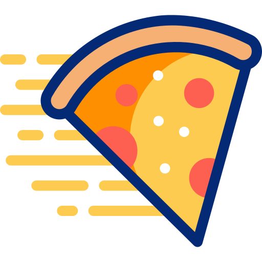 livraison de pizzas Basic Accent Lineal Color Icône