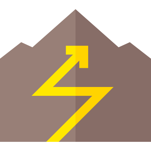 ルート Basic Straight Flat icon