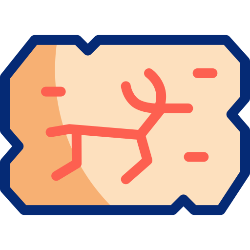 Cave painting Basic Accent Lineal Color icon