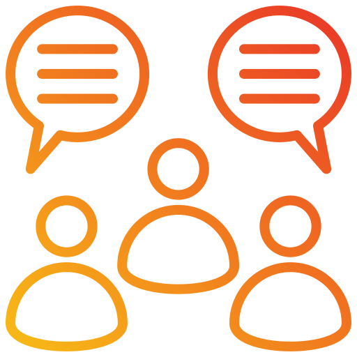 diskussion Generic gradient outline icon