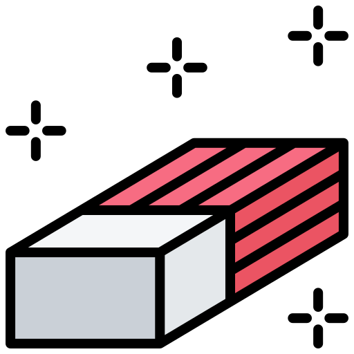 Eraser Generic color lineal-color icon