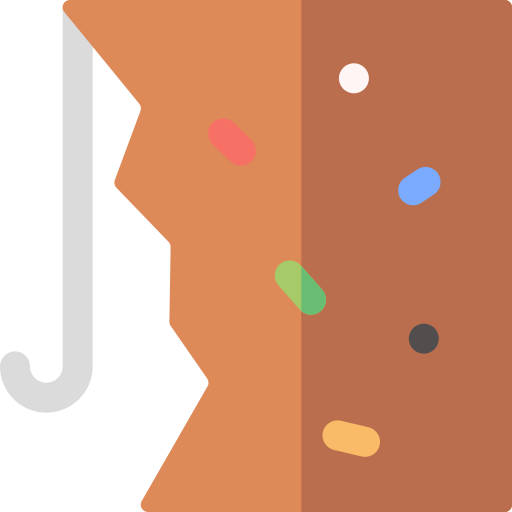 Rock climbing Basic Rounded Flat icon