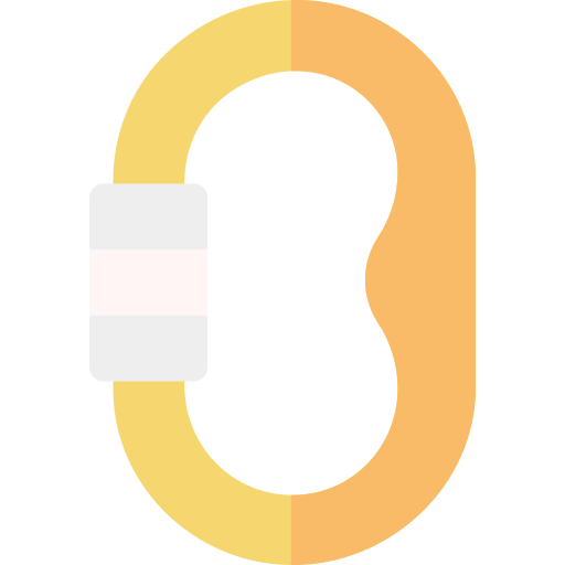 카라비너 Basic Rounded Flat icon