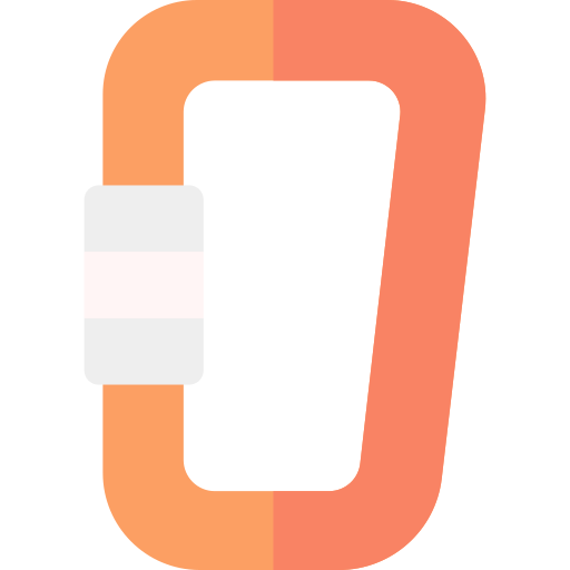 カラビナ Basic Rounded Flat icon