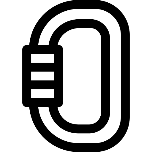 mousqueton Basic Rounded Lineal Icône