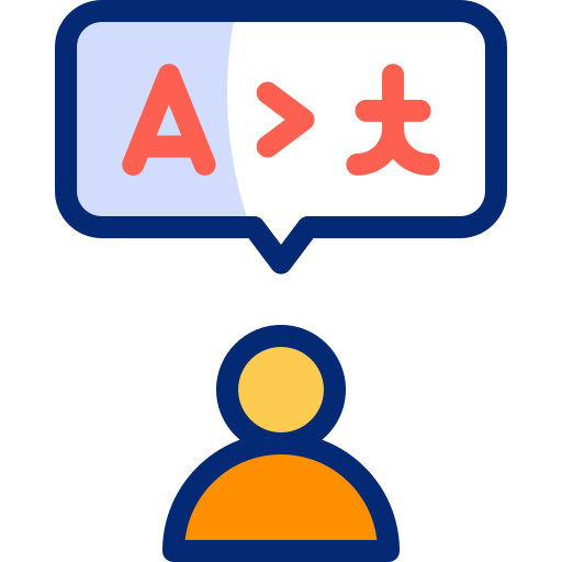Translator Basic Accent Lineal Color icon