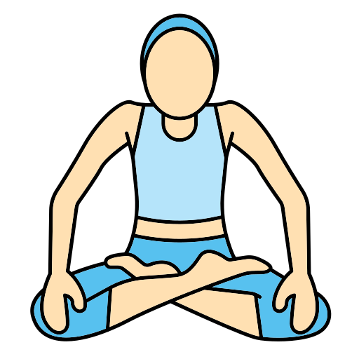 posição de ioga Generic color lineal-color Ícone