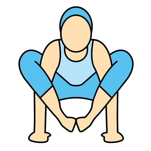 postura de yoga Generic color lineal-color icono