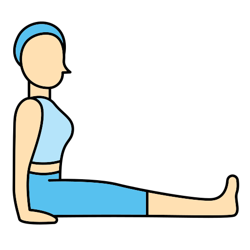 posture de yoga Generic color lineal-color Icône