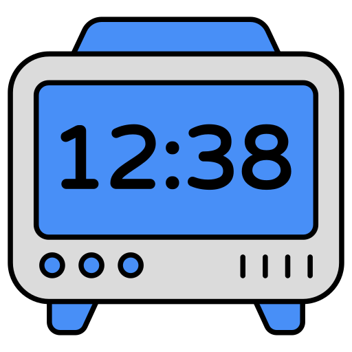 reloj digital Generic color lineal-color icono