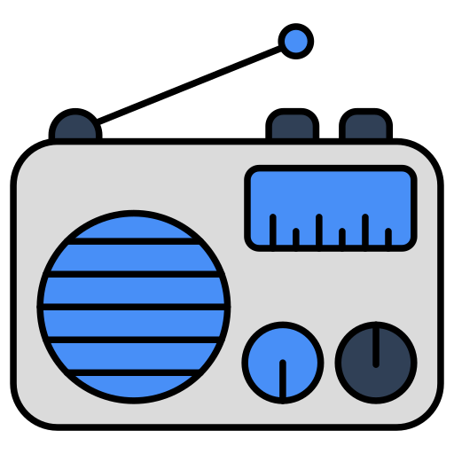 Radio Generic color lineal-color icon