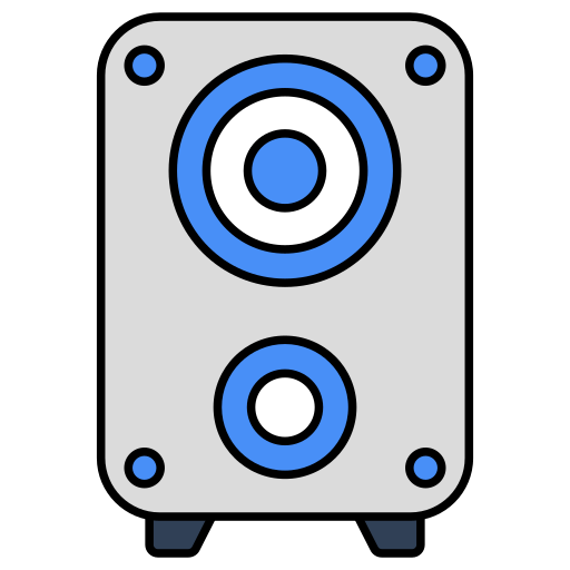 głośnik dźwiękowy Generic color lineal-color ikona