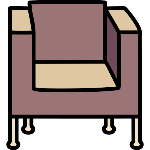 sofá Generic color lineal-color Ícone