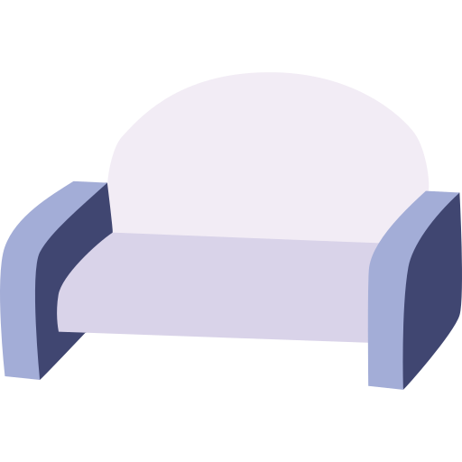 sofá de dos plazas Generic color fill icono