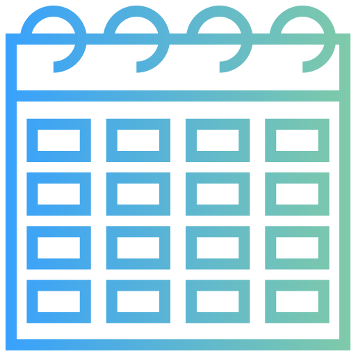 Календарь Generic gradient outline иконка