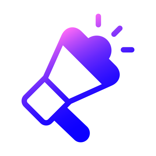 メガホン Generic gradient fill icon