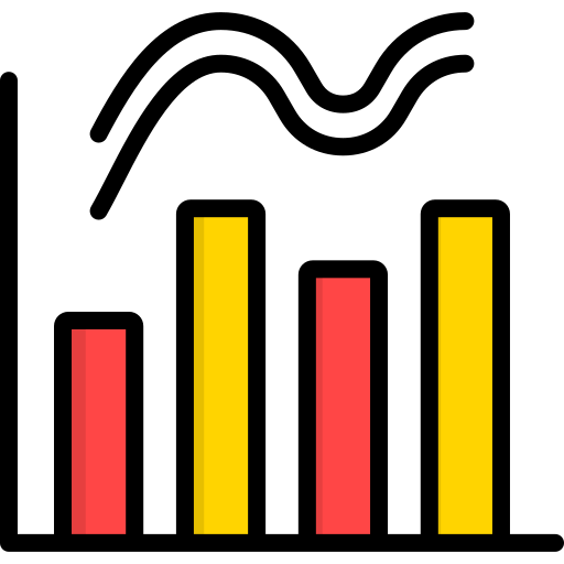 波形グラフ Generic color lineal-color icon
