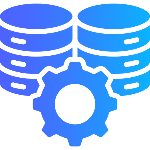 almacenamiento de base de datos Generic gradient fill icono