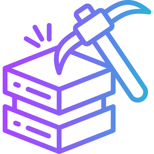 procesamiento de datos Generic gradient outline icono