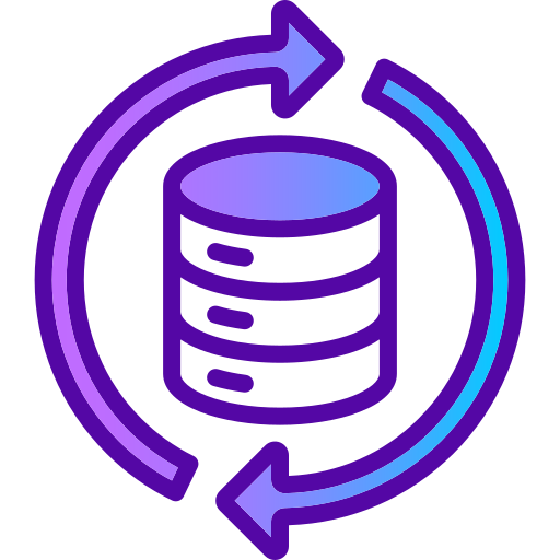 Data processing Generic gradient lineal-color icon