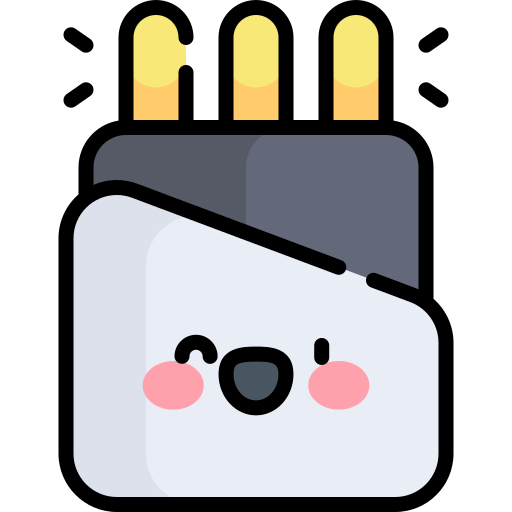 Power cable Kawaii Lineal color icon